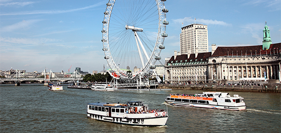 London eye With River Thames